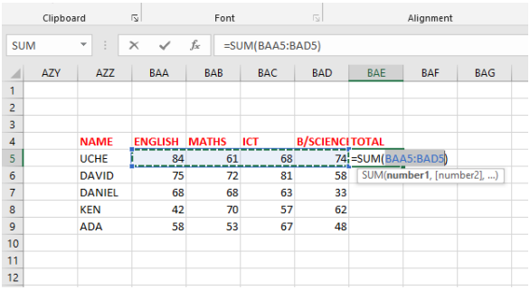 performing-simple-calculations-in-excel-primacy-e-books